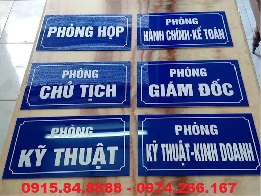 BIỂN BẢNG PHÒNG BAN ĐẸP_SANG_ XỊN_MỊN SHIP NGAY 339 ĐƯỜNG NGUYỄN VĂN GIÁP HÀ NỘI